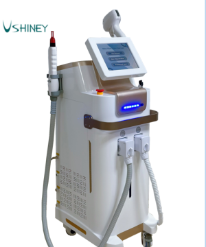 Gloden version diode laser hair removal  + pico laser tattoo pigments removal 2 in 1 device
